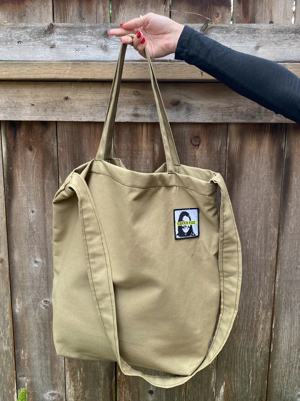 GREEN FUZ BEACH CITY BAG - ARMY ビーチシティバッグ キャンバストートバッグ サーフトート MADE IN USA